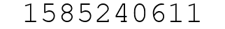 Number 1585240611.
