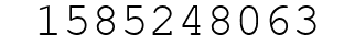 Number 1585248063.