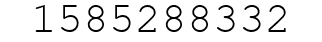 Number 1585288332.
