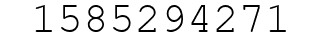 Number 1585294271.
