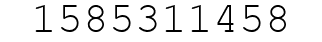 Number 1585311458.