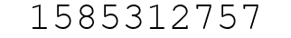 Number 1585312757.
