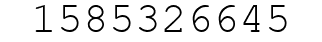 Number 1585326645.