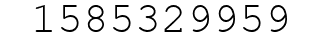 Number 1585329959.