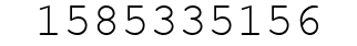 Number 1585335156.