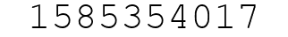 Number 1585354017.