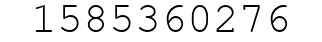 Number 1585360276.