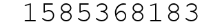 Number 1585368183.