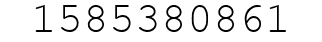 Number 1585380861.