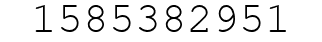 Number 1585382951.