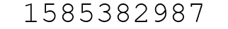 Number 1585382987.