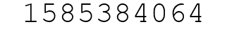 Number 1585384064.