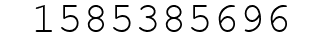 Number 1585385696.