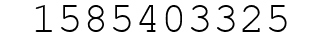 Number 1585403325.