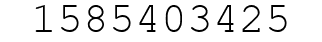 Number 1585403425.