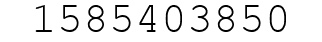 Number 1585403850.