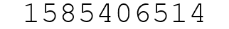 Number 1585406514.