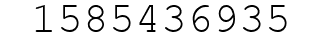 Number 1585436935.