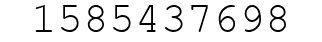 Number 1585437698.