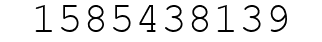Number 1585438139.
