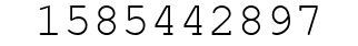 Number 1585442897.