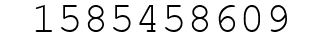 Number 1585458609.