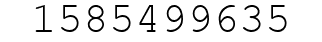 Number 1585499635.