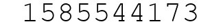 Number 1585544173.