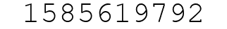 Number 1585619792.