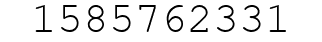 Number 1585762331.