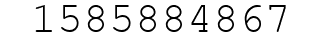 Number 1585884867.
