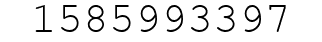 Number 1585993397.