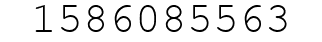 Number 1586085563.