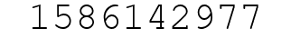 Number 1586142977.