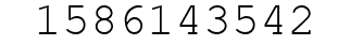 Number 1586143542.