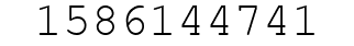 Number 1586144741.