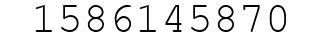 Number 1586145870.