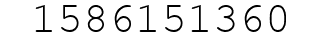 Number 1586151360.