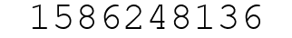 Number 1586248136.