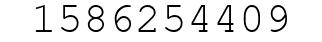 Number 1586254409.