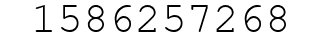 Number 1586257268.