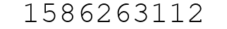Number 1586263112.