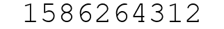 Number 1586264312.