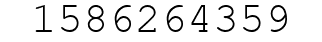 Number 1586264359.