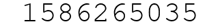 Number 1586265035.