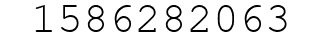 Number 1586282063.