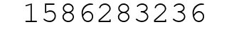 Number 1586283236.