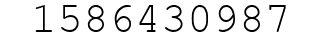 Number 1586430987.
