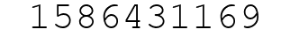 Number 1586431169.