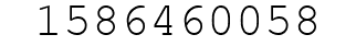 Number 1586460058.